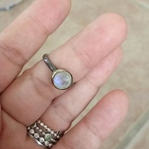 925 Sterling Silver Moonstone ring